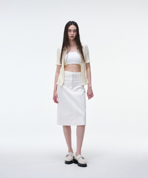 OEUVA（ウーヴァ）の「ホワイトカントンミディスカート（スカート）」