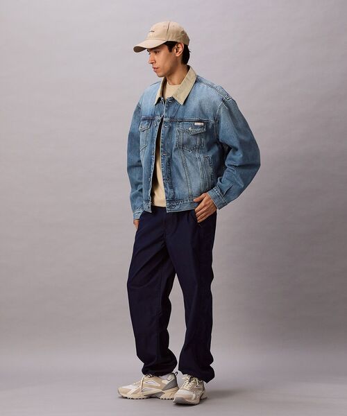 Calvin Klein(カルバン・クライン)の「コントラストカラートラッカージャケット(デニムジャケット・メンズ・ブルー・XL/S/M/L)」の3枚目の写真