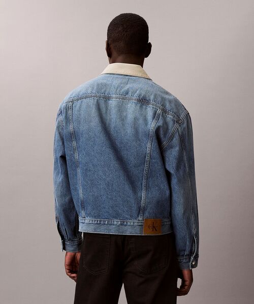 Calvin Klein(カルバン・クライン)の「コントラストカラートラッカージャケット(デニムジャケット・メンズ・ブルー・XL/S/M/L)」の7枚目の写真