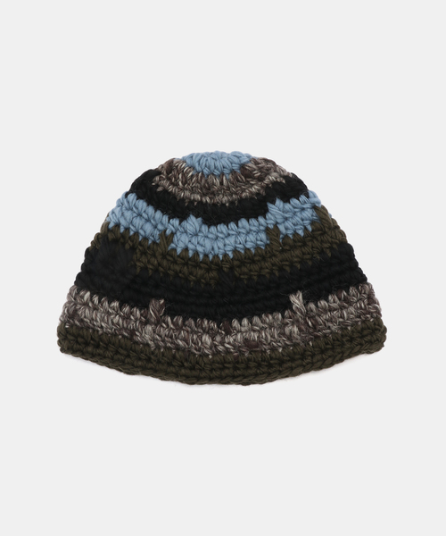 IENA(イエナ)の「KIJIMA TAKAYUKI/キジマ タカユキ W CHUNKY WATCH CAP キャップ WKNY252014(ニットキャップ/ビーニー・レディース・ブルー系その他/アイボリー・FREE)」の2枚目の写真