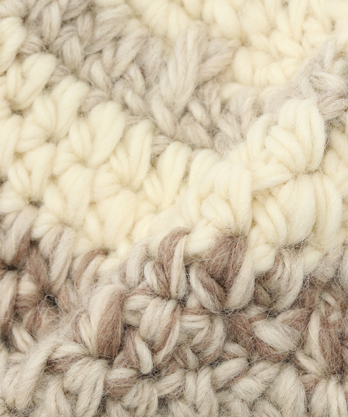 IENA(イエナ)の「KIJIMA TAKAYUKI/キジマ タカユキ W CHUNKY WATCH CAP キャップ WKNY252014(ニットキャップ/ビーニー・レディース・ブルー系その他/アイボリー・FREE)」の7枚目の写真