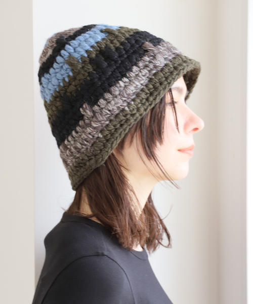 IENA(イエナ)の「KIJIMA TAKAYUKI/キジマ タカユキ W CHUNKY WATCH CAP キャップ WKNY252014(ニットキャップ/ビーニー・レディース・ブルー系その他/アイボリー・FREE)」の10枚目の写真