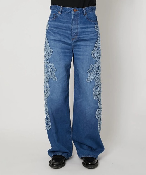 TAAKK（ターク）の「【TAAKK/ターク】5 Pockets Pants（デニムパンツ・メンズ・インディゴブルー/ブラック・3/2）」の5枚目の写真