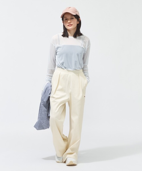 PUMA（プーマ）の「プーマ PUMA ESS ELEVATED LS シアー Tシャツ（Tシャツ/カットソー・レディース・クリーム/ブルー/ブラック・S/M/L/XL）」の21枚目の写真