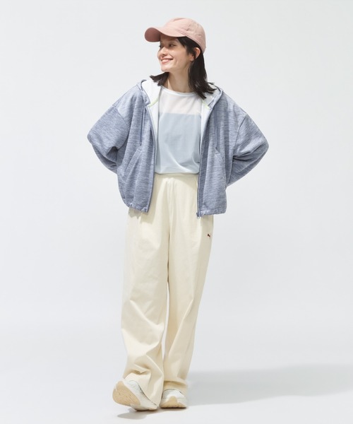 PUMA（プーマ）の「プーマ PUMA ESS ELEVATED LS シアー Tシャツ（Tシャツ/カットソー・レディース・クリーム/ブルー/ブラック・S/M/L/XL）」の22枚目の写真