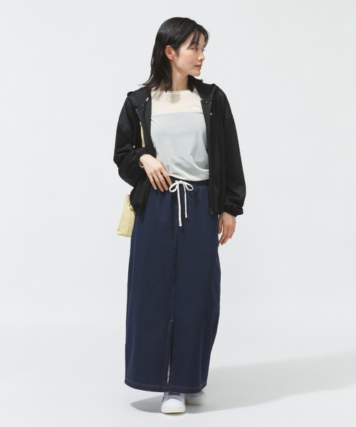PUMA（プーマ）の「プーマ PUMA ESS ELEVATED LS シアー Tシャツ（Tシャツ/カットソー・レディース・クリーム/ブルー/ブラック・S/M/L/XL）」の8枚目の写真