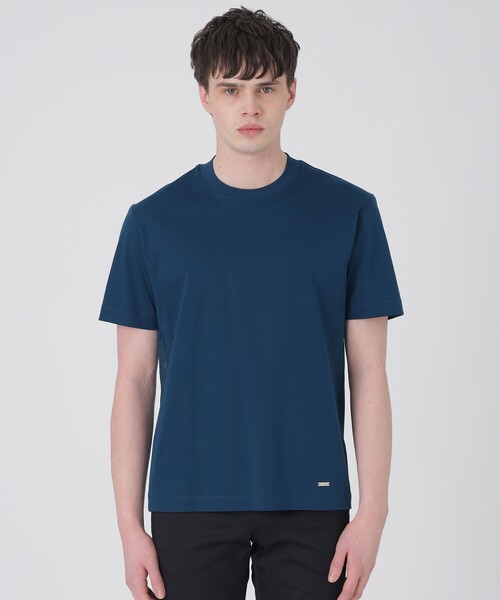 BLACK LABEL CRESTBRIDGE(ブラックレーベル・クレストブリッジ)の「マーセライズドレスTシャツ(Tシャツ/カットソー・メンズ・ブラック/ロイヤルブルー/ブルー系その他7/オフホワイト/ライトグレー・L/M/S/XL)」の5枚目の写真