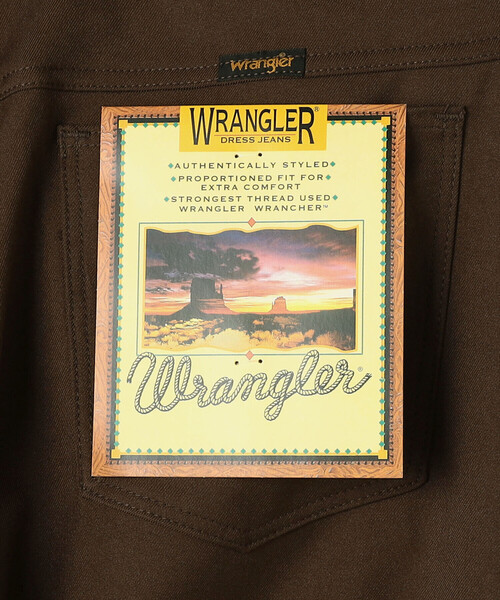 Bshop（ビショップ）の「Wrangler | 〈別注〉 WRANCHER ワイドスラックス BROWN MEN（その他パンツ・メンズ・ブラウン・L/S/M）」の8枚目の写真