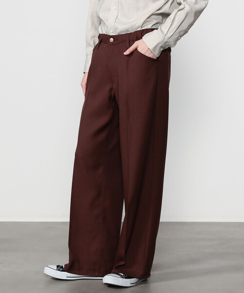 Bshop（ビショップ）の「Wrangler | 〈別注〉 WRANCHER ワイドスラックス BROWN MEN（その他パンツ・メンズ・ブラウン・L/S/M）」の14枚目の写真