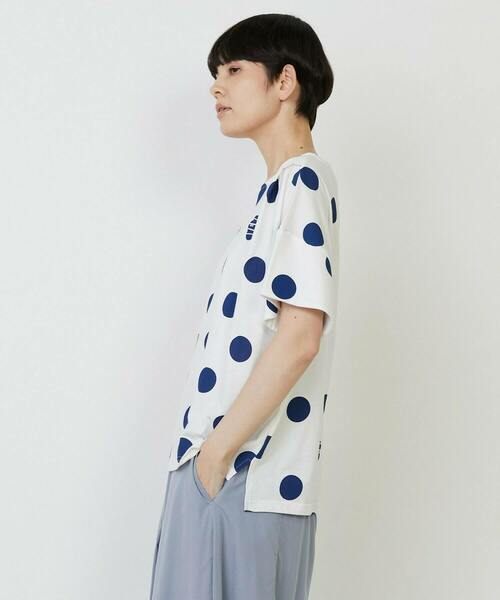 FRAPBOIS PARK(フラボアパーク)の「ボレロT(Tシャツ/カットソー・レディース・ホワイト/カーキ/チャコールグレー・1)」の4枚目の写真