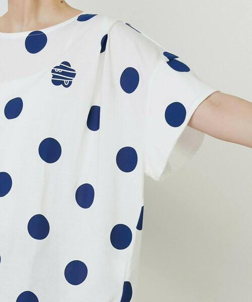 FRAPBOIS PARK(フラボアパーク)の「ボレロT(Tシャツ/カットソー・レディース・ホワイト/カーキ/チャコールグレー・1)」の7枚目の写真