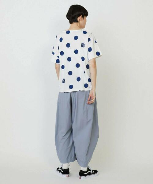 FRAPBOIS PARK(フラボアパーク)の「ボレロT(Tシャツ/カットソー・レディース・ホワイト/カーキ/チャコールグレー・1)」の11枚目の写真