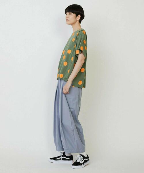 FRAPBOIS PARK(フラボアパーク)の「ボレロT(Tシャツ/カットソー・レディース・ホワイト/カーキ/チャコールグレー・1)」の13枚目の写真