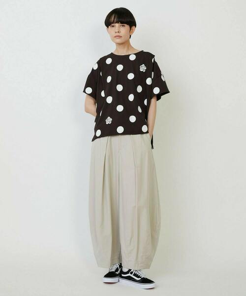 FRAPBOIS PARK(フラボアパーク)の「ボレロT(Tシャツ/カットソー・レディース・ホワイト/カーキ/チャコールグレー・1)」の20枚目の写真