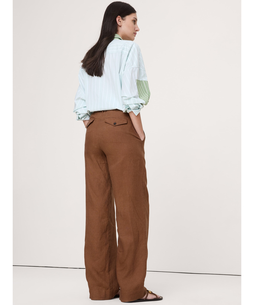 Banana Republic(バナナリパブリック)の「◇エブリデイ ワイドレッグ リネン パンツ(その他パンツ・レディース・ナチュラル/ブラック/ブラウン/ブルー・L/M/S/XS)」の17枚目の写真