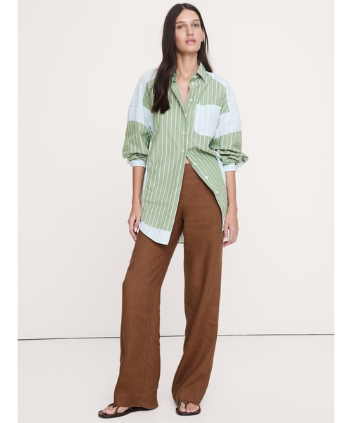 Banana Republic(バナナリパブリック)の「◇エブリデイ ワイドレッグ リネン パンツ(その他パンツ・レディース・ナチュラル/ブラック/ブラウン/ブルー・L/M/S/XS)」の20枚目の写真