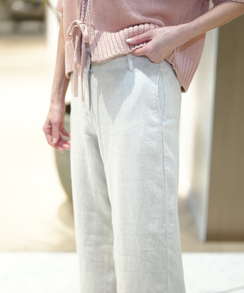 Banana Republic(バナナリパブリック)の「◇エブリデイ ワイドレッグ リネン パンツ(その他パンツ・レディース・ナチュラル/ブラック/ブラウン/ブルー・L/M/S/XS)」の5枚目の写真