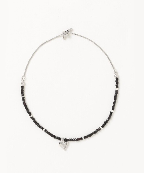 fredy emue（フレディエミュ）の「ビーズ×ハートトップブレス（ブレスレット・レディース・ライトブルー/ブラック/ライトグリーン/ピンク・FREE）」の5枚目の写真