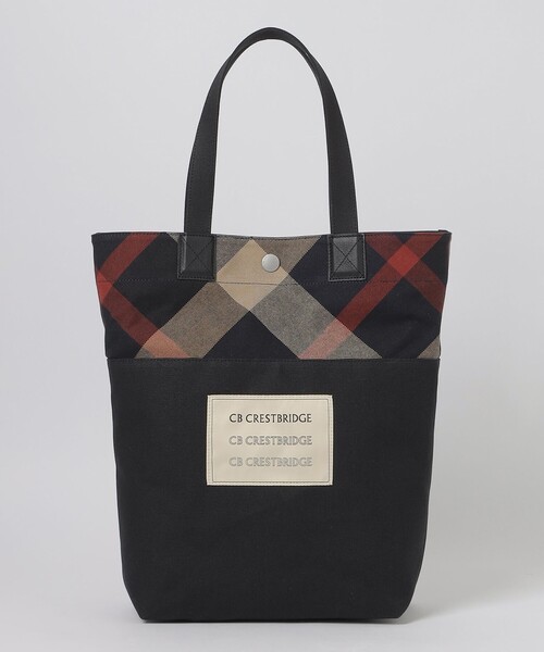 CB CRESTBRIDGE(シービークレストブリッジ)の「パーシャルチェックトート(トートバッグ・レディース・ライトベージュ/ブルー系その他7・FREE)」の8枚目の写真