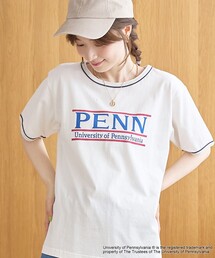 アソートカレッジロゴ 配色リンガーTシャツ