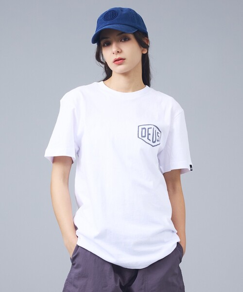 DEUS EX MACHINA（デウスエクスマキナ）の「【DEUS / デウス】VENICE ADDRESS / バックプリント 半袖Tシャツ / ユニセックス（Tシャツ/カットソー・メンズ・ホワイト/グリーン/ブラック・M/S）」の6枚目の写真