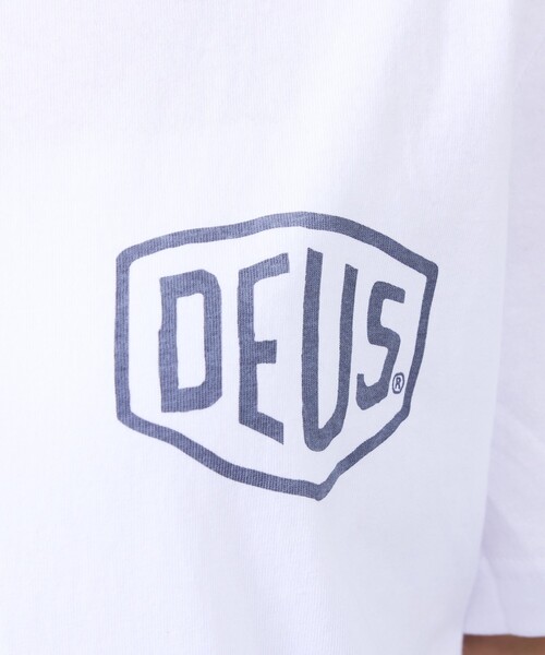 DEUS EX MACHINA（デウスエクスマキナ）の「【DEUS / デウス】VENICE ADDRESS / バックプリント 半袖Tシャツ / ユニセックス（Tシャツ/カットソー・メンズ・ホワイト/グリーン/ブラック・M/S）」の10枚目の写真
