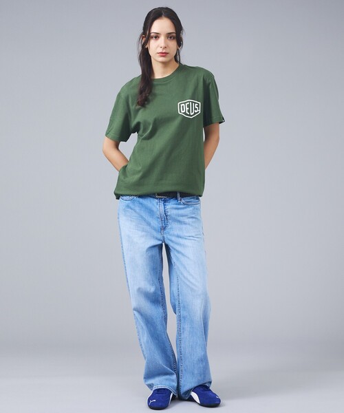 DEUS EX MACHINA（デウスエクスマキナ）の「【DEUS / デウス】VENICE ADDRESS / バックプリント 半袖Tシャツ / ユニセックス（Tシャツ/カットソー・メンズ・ホワイト/グリーン/ブラック・M/S）」の17枚目の写真