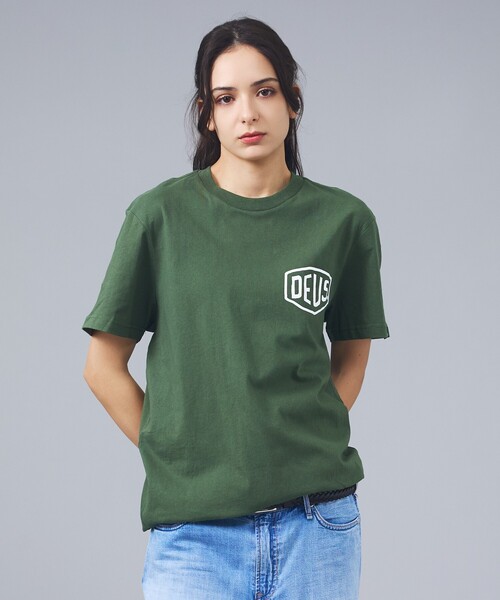 DEUS EX MACHINA（デウスエクスマキナ）の「【DEUS / デウス】VENICE ADDRESS / バックプリント 半袖Tシャツ / ユニセックス（Tシャツ/カットソー・メンズ・ホワイト/グリーン/ブラック・M/S）」の19枚目の写真