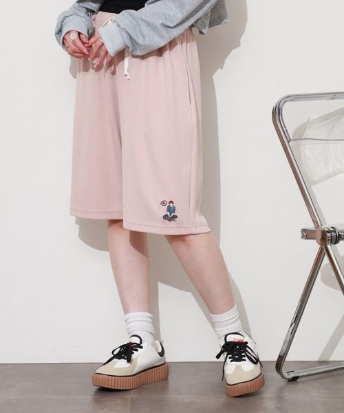 Red Cap Girl(レッドキャプガール)の「RED CAP GIRL ポンチSHORTS(スウェットパンツ・メンズ・グリーン/カーキ/ブラック/ピンク/ブルー/グレー系/ライトグレー・M/L/LL)」の1枚目の写真