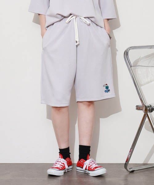 Red Cap Girl(レッドキャプガール)の「RED CAP GIRL ポンチSHORTS(スウェットパンツ・メンズ・グリーン/カーキ/ブラック/ピンク/ブルー/グレー系/ライトグレー・M/L/LL)」の13枚目の写真