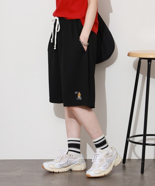 Red Cap Girl(レッドキャプガール)の「RED CAP GIRL ポンチSHORTS(スウェットパンツ・メンズ・グリーン/カーキ/ブラック/ピンク/ブルー/グレー系/ライトグレー・M/L/LL)」の8枚目の写真