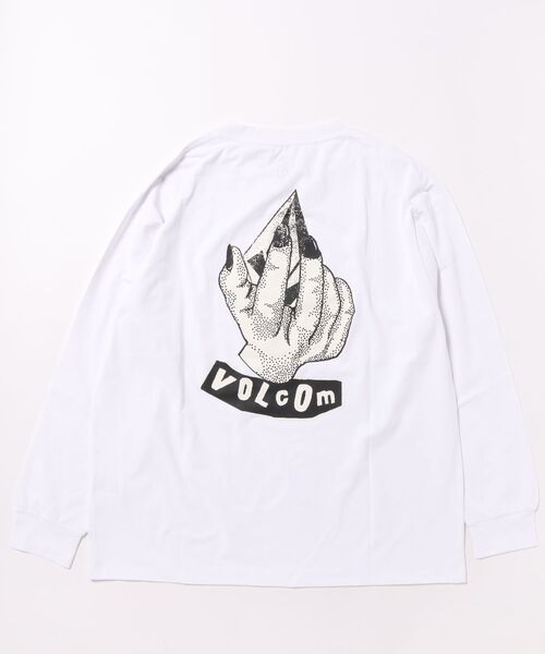 VOLCOM(ボルコム)の「VOLCOM/ボルコム UVケアラッシュガード 長袖 GRAB THE STONE LS SURF T VLY261019(ラッシュガード・メンズ・ホワイト/ブラック・M/XL/L)」の3枚目の写真