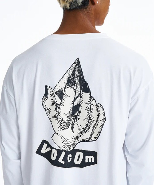 VOLCOM(ボルコム)の「VOLCOM/ボルコム UVケアラッシュガード 長袖 GRAB THE STONE LS SURF T VLY261019(ラッシュガード・メンズ・ホワイト/ブラック・M/XL/L)」の7枚目の写真