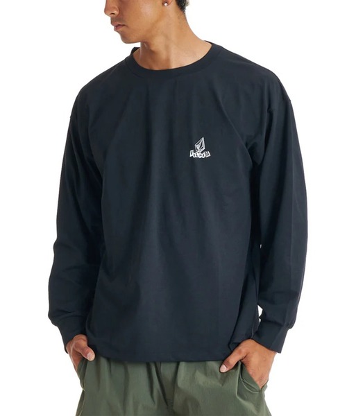 VOLCOM(ボルコム)の「VOLCOM/ボルコム UVケアラッシュガード 長袖 GRAB THE STONE LS SURF T VLY261019(ラッシュガード・メンズ・ホワイト/ブラック・M/XL/L)」の9枚目の写真