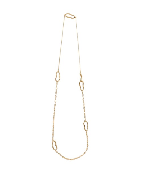 DRESSLAVE（ドレスレイブ）の「ADER.bijoux / NUAGE double chain layerd necklace(ニュアージュダブルチェーンレイヤードネックレス)（ネックレス・レディース・ゴールド・FREE）」の2枚目の写真