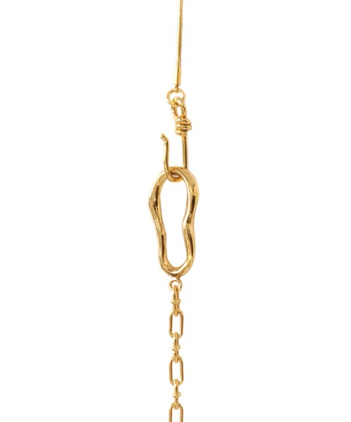DRESSLAVE（ドレスレイブ）の「ADER.bijoux / NUAGE double chain layerd necklace(ニュアージュダブルチェーンレイヤードネックレス)（ネックレス・レディース・ゴールド・FREE）」の4枚目の写真