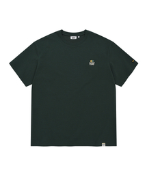 ダブルキキワッフル半袖Tシャツ グリーン