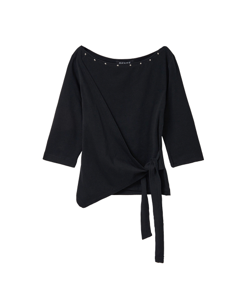 RENSE(レンセ)の「Stud Tie Top Black(Tシャツ/カットソー・レディース・その他・OS)」の3枚目の写真