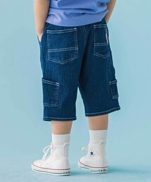 BeBe Petits Pois Vert | 【店舗限定】ストレッチデニムショートパンツ(デニムパンツ)