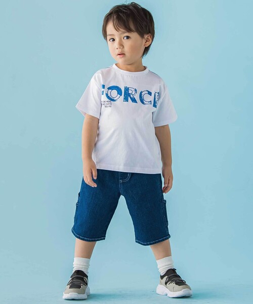 BeBe Petits Pois Vert(ベベプチポワヴェール)の「【店舗限定】ストレッチデニムショートパンツ(デニムパンツ・キッズ・ブラック/ネイビー・160cm/150cm/110cm/120cm/130cm/140cm)」の4枚目の写真