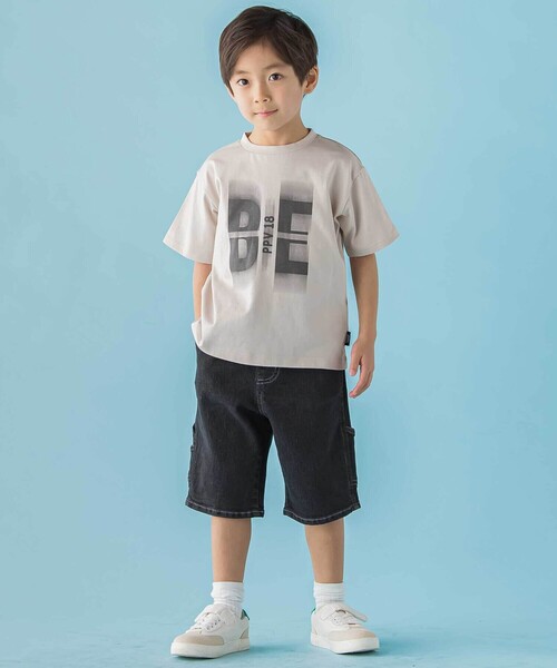 BeBe Petits Pois Vert(ベベプチポワヴェール)の「【店舗限定】ストレッチデニムショートパンツ(デニムパンツ・キッズ・ブラック/ネイビー・160cm/150cm/110cm/120cm/130cm/140cm)」の6枚目の写真