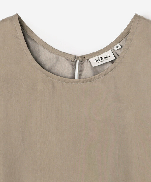 LE GLAZIK(ルグラジック)の「LE GLAZIK | キュプラ ノースリーブシャツ WOMEN(シャツ/ブラウス・レディース・グレイッシュベージュ/ブルー系その他・36)」の4枚目の写真