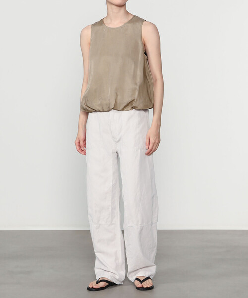 LE GLAZIK(ルグラジック)の「LE GLAZIK | キュプラ ノースリーブシャツ WOMEN(シャツ/ブラウス・レディース・グレイッシュベージュ/ブルー系その他・36)」の7枚目の写真