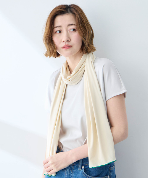 CROSSPLUS ONLINE(クロスプラスオンライン)の「【Wpc.】UVカット接触冷感3wayショール【ポンチョ・ストール・ボレロ】(カーディガン/ボレロ・レディース・ブラック/グレー/オフホワイト・フリー)」の10枚目の写真