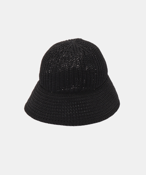 IENA(イエナ)の「KIJIMA TAKAYUKI/キジマ タカユキ POLY WASHI KNIT METRO HA ハット WKNY261109(ハット・レディース・ブラック/アイボリー・FREE)」の1枚目の写真