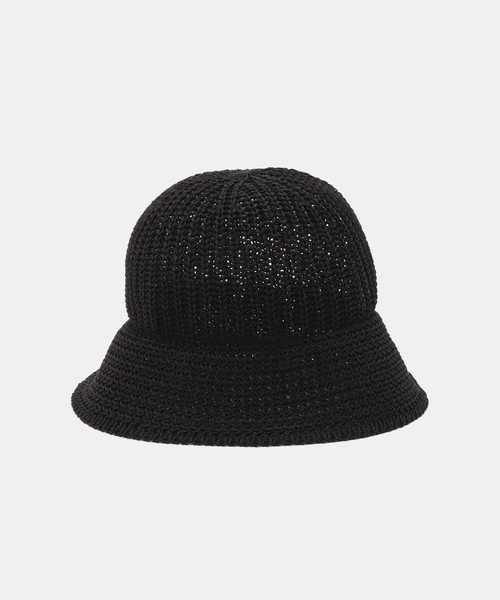 IENA(イエナ)の「KIJIMA TAKAYUKI/キジマ タカユキ POLY WASHI KNIT METRO HA ハット WKNY261109(ハット・レディース・ブラック/アイボリー・FREE)」の4枚目の写真