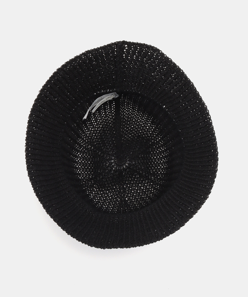 IENA(イエナ)の「KIJIMA TAKAYUKI/キジマ タカユキ POLY WASHI KNIT METRO HA ハット WKNY261109(ハット・レディース・ブラック/アイボリー・FREE)」の7枚目の写真