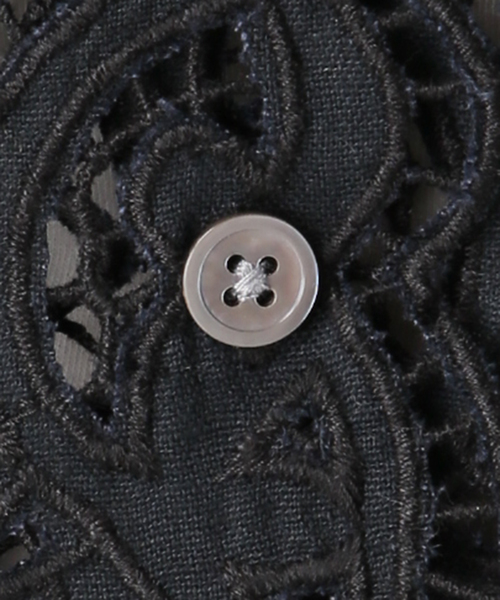 journal standard L'essage(ジャーナルスタンダードレサージュ)の「刺繍レースシャツ(シャツ/ブラウス・レディース・ホワイト/ブラック・FREE)」の20枚目の写真