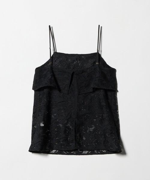 green label relaxing（グリーンレーベルリラクシング）の「レース キャミソール（キャミソール・レディース・ホワイト/ブラック・FREE）」の3枚目の写真