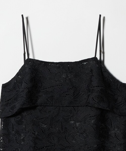 green label relaxing（グリーンレーベルリラクシング）の「レース キャミソール（キャミソール・レディース・ホワイト/ブラック・FREE）」の4枚目の写真